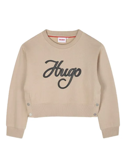 HUGO KIDS logo-print sweat