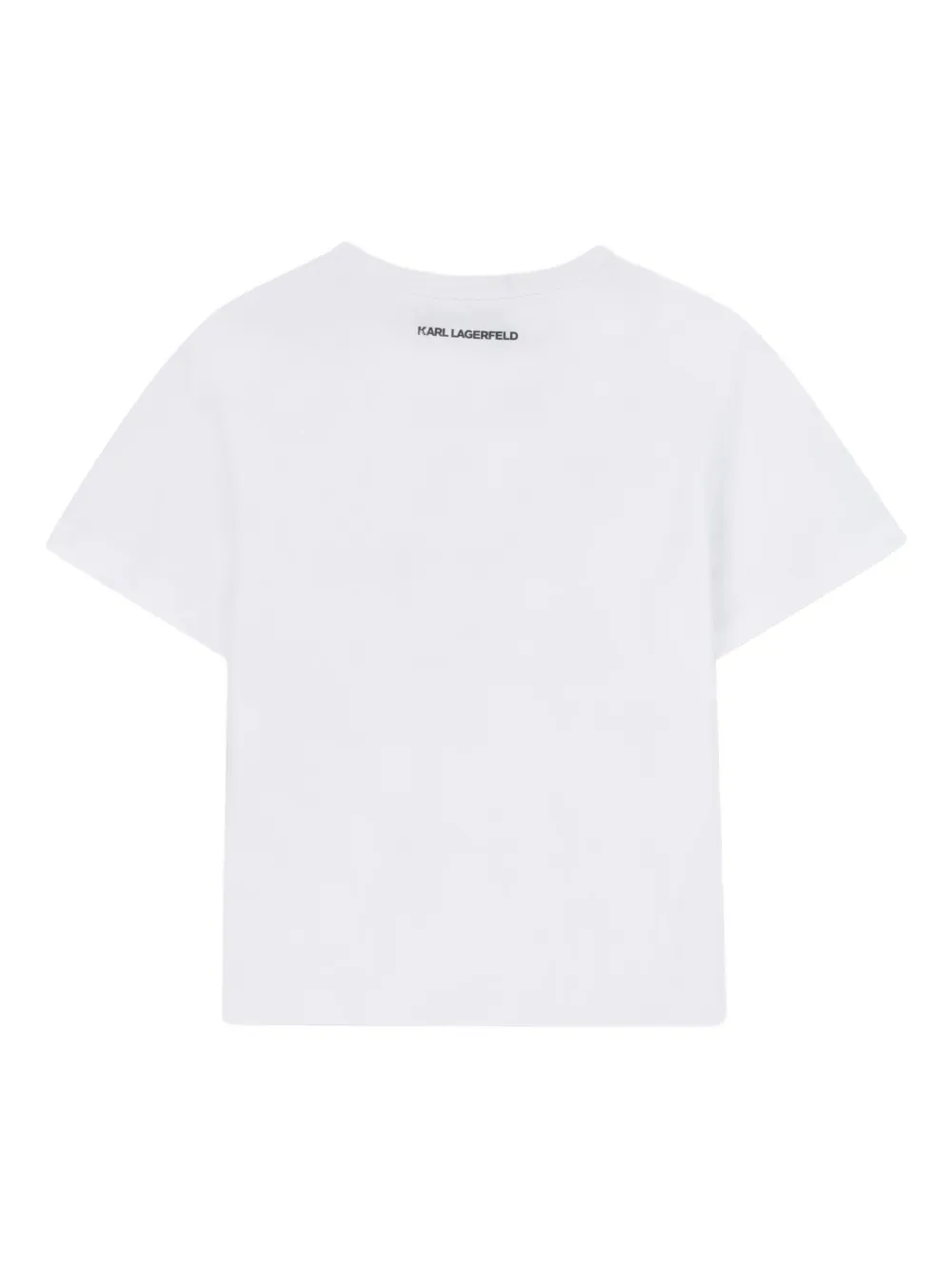 Karl Lagerfeld Kids T-shirt met Ikon-print Wit