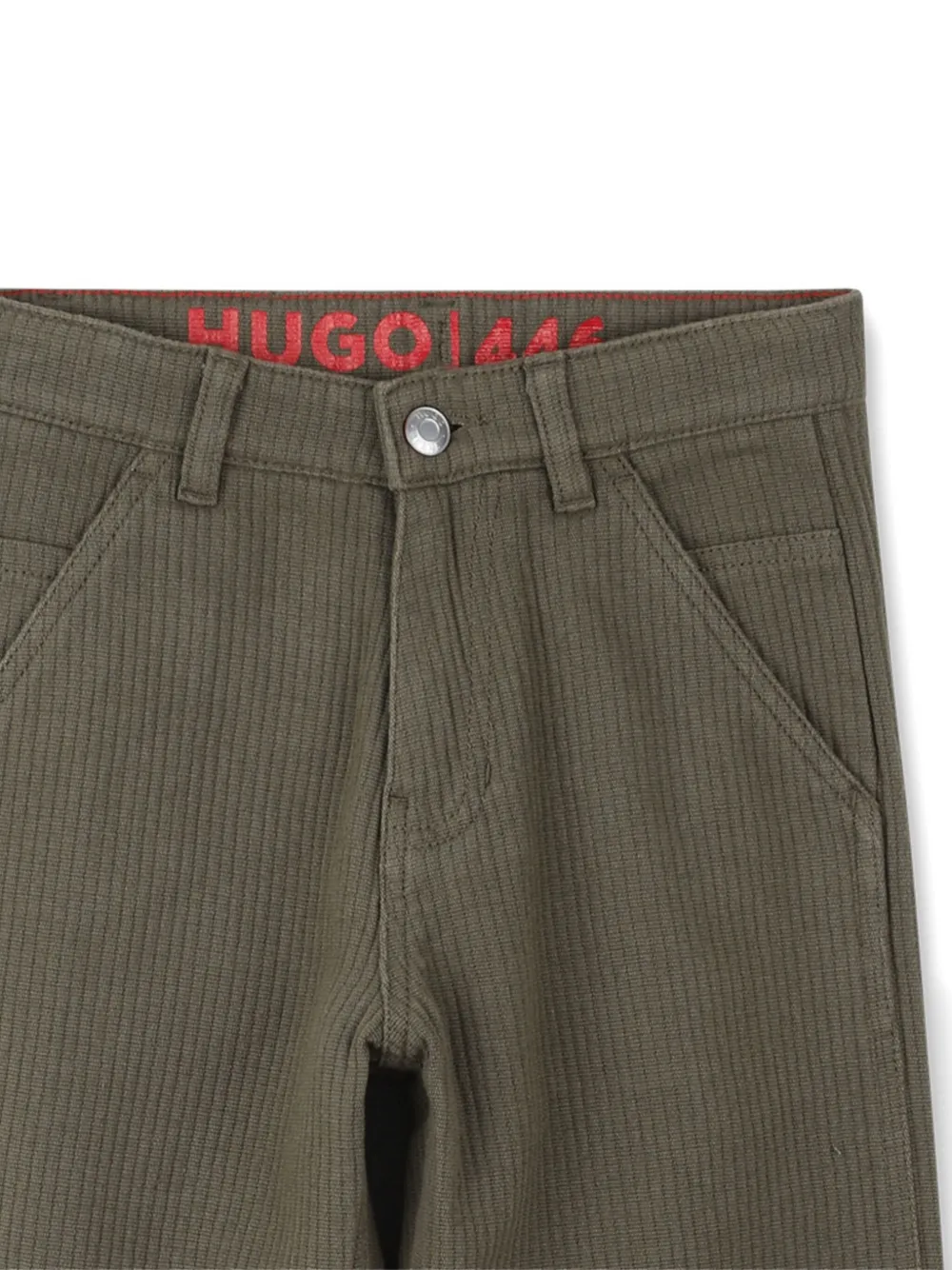 HUGO KIDS Ribfluwelen broek Groen