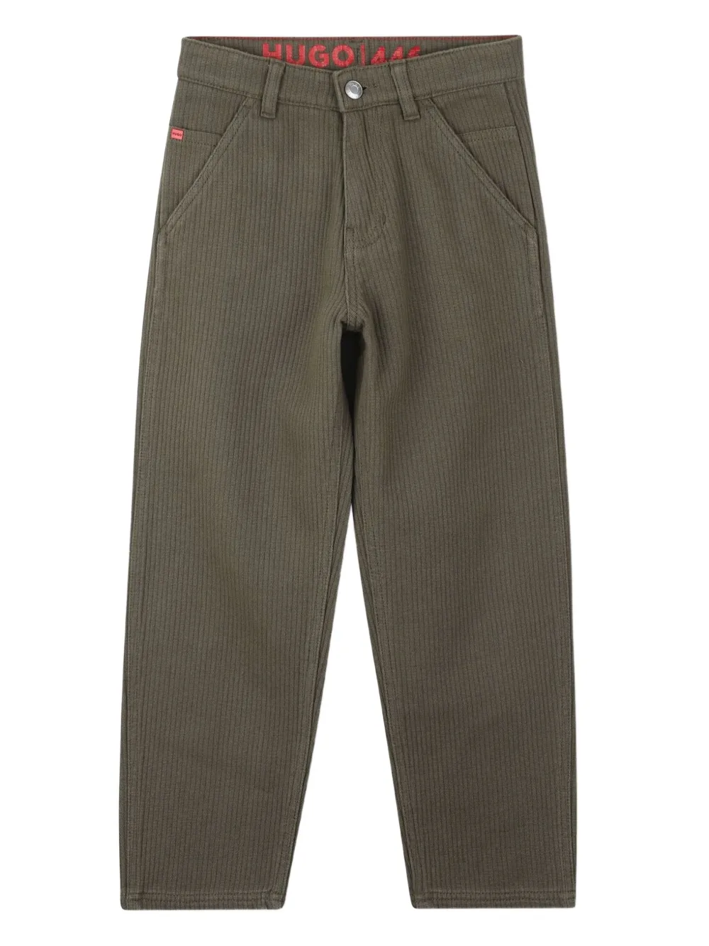 HUGO KIDS Ribfluwelen broek Groen