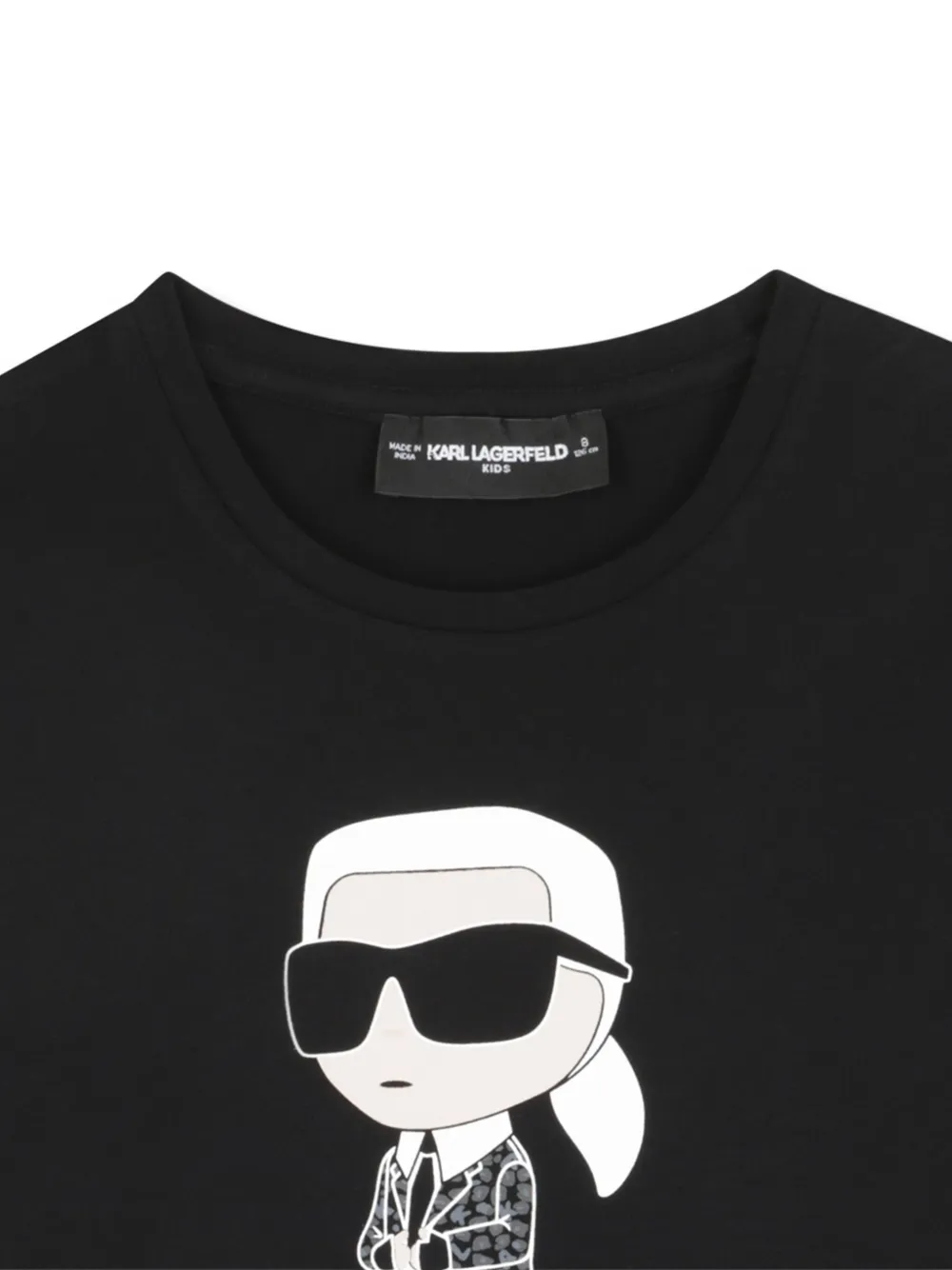 Karl Lagerfeld Kids Ikon T-shirt met lange mouwen Zwart