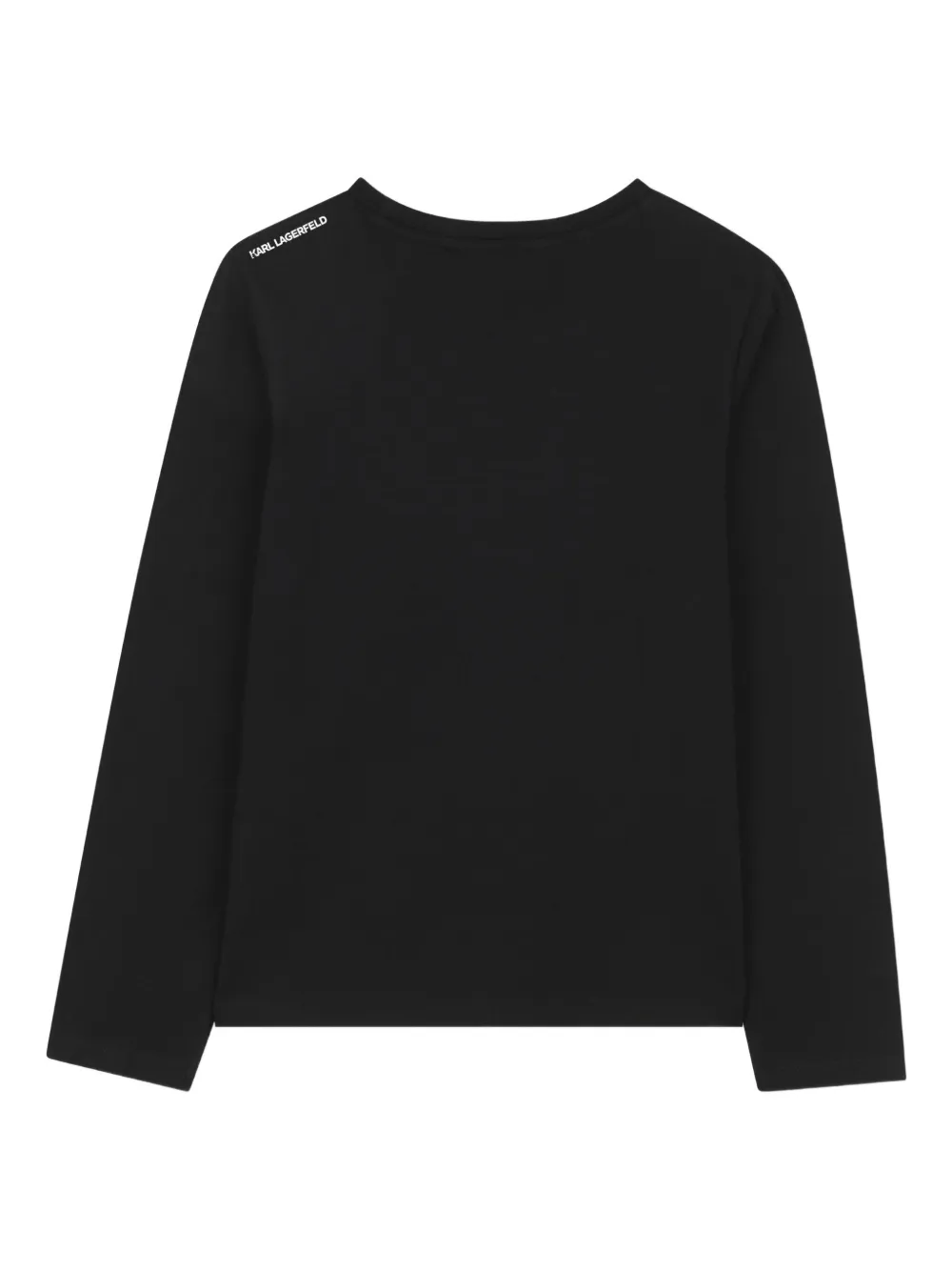 Karl Lagerfeld Kids Ikon T-shirt met lange mouwen Zwart