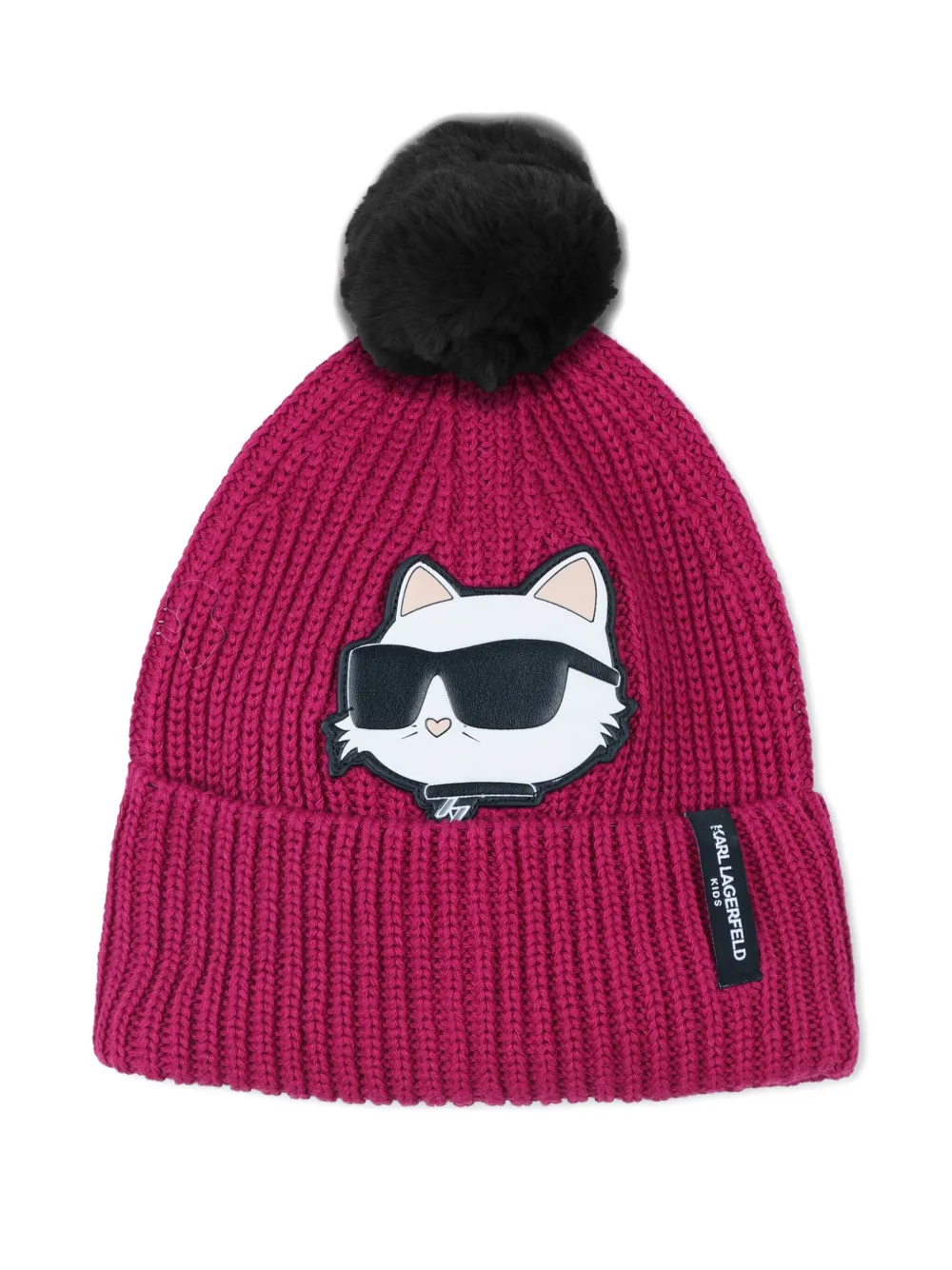 Karl Lagerfeld Kids Muts met Choupette-applicatie Roze