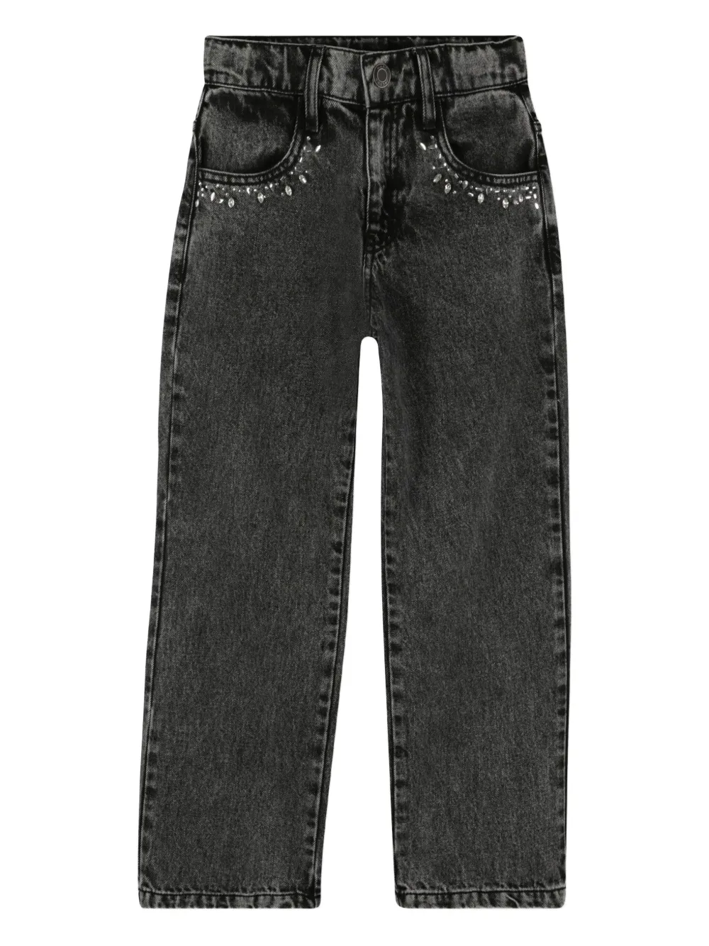 Marc Jacobs Kids Verfraaide jeans Zwart