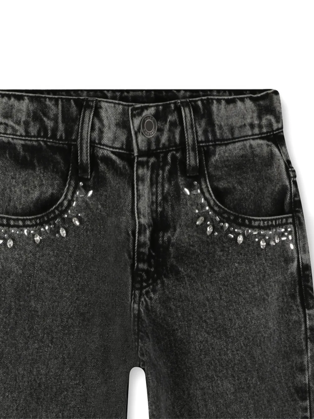Marc Jacobs Kids Verfraaide jeans Zwart