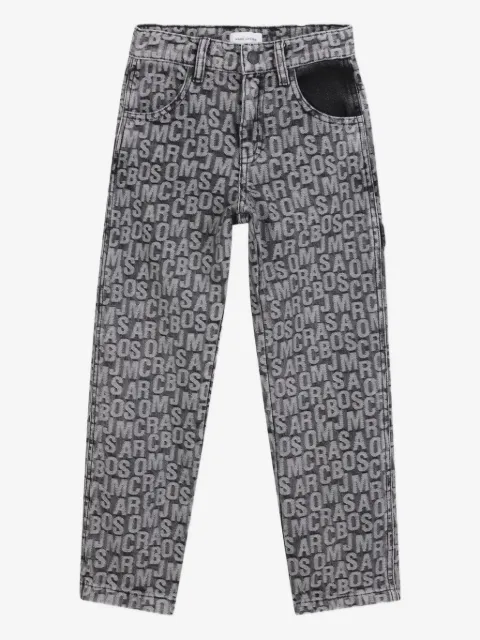 Marc Jacobs Kids logo-print straight-leg jeans
