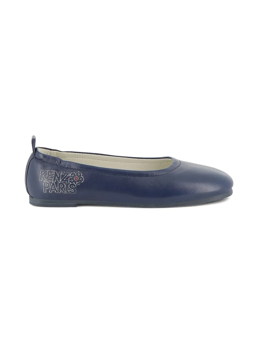 Kenzo Kids Ballerina's verfraaid met logo Blauw