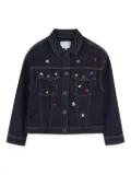 Marc Jacobs Kids gem-embellished denim jacket - Blue