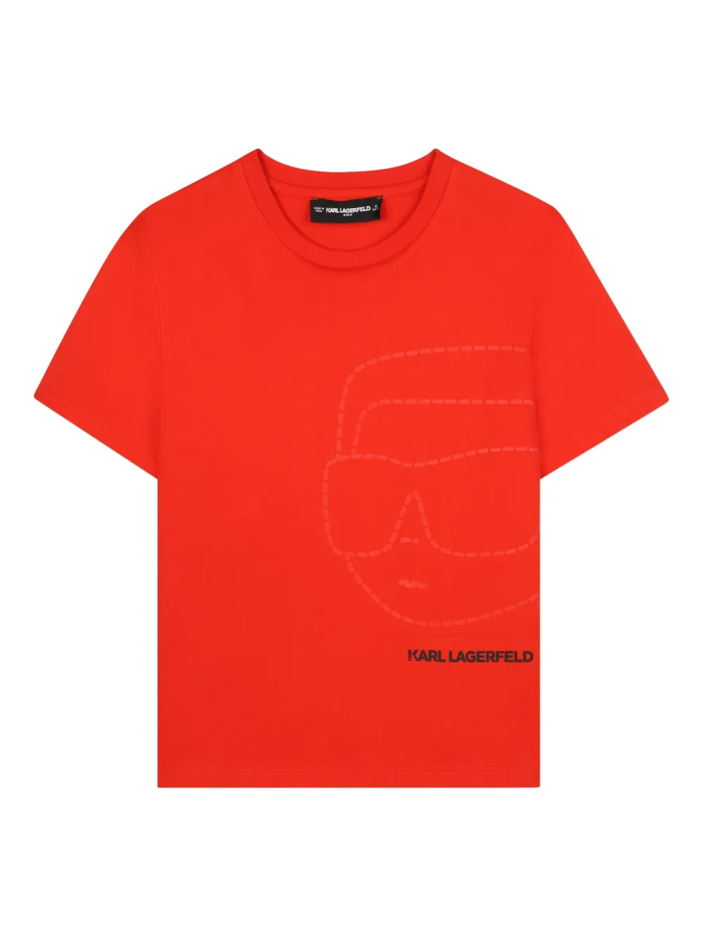 Karl Lagerfeld Kids T-shirt met grafische print Rood
