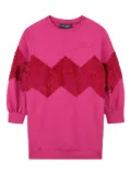 Karl Lagerfeld Kids sequin-embellished sweatshirt dress - Pink