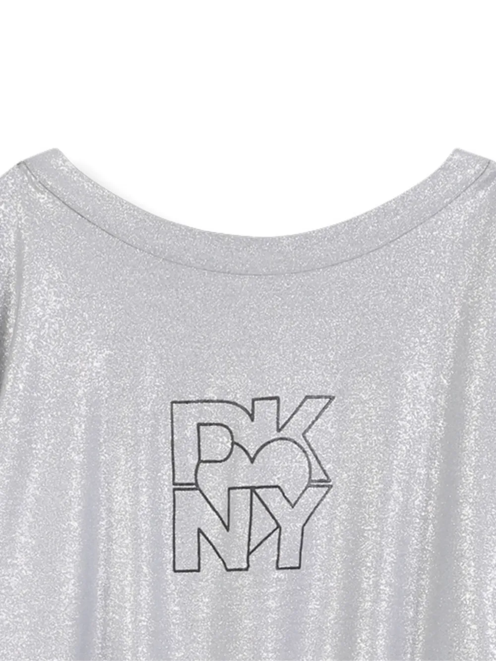 Dkny Kids Jurk met glitter Grijs