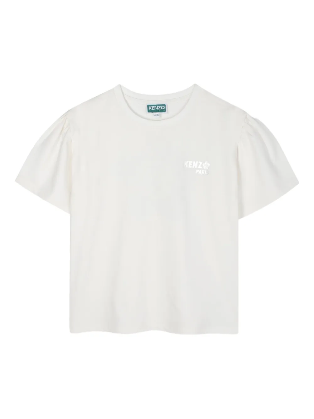 Kenzo Kids T-shirt met pofmouwen Wit