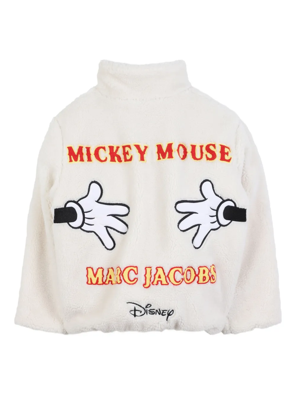 Marc Jacobs Fleece Zip-up Jacket In Neutral