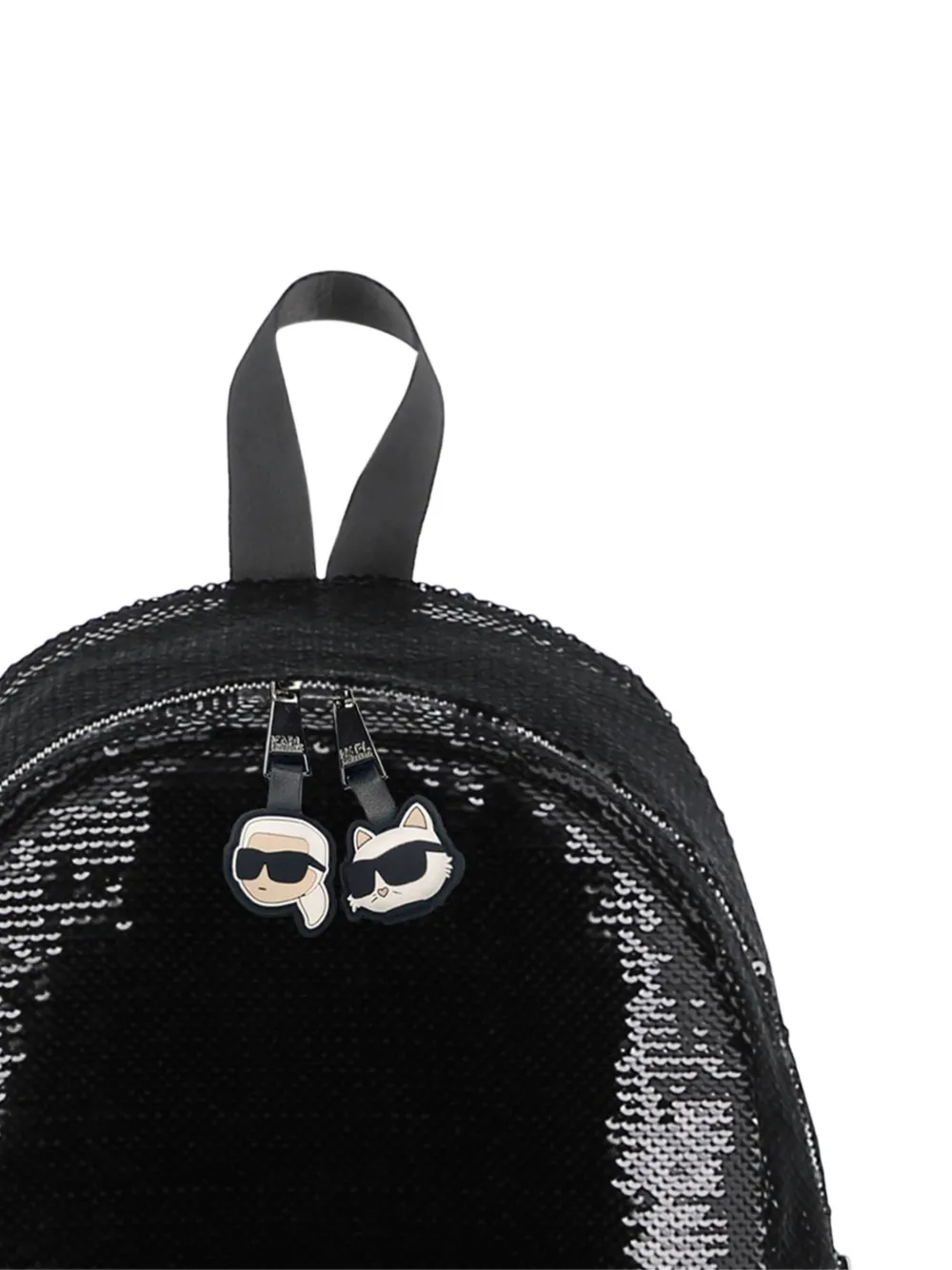 Karl Lagerfeld Kids Rugzak met pailletten Zwart