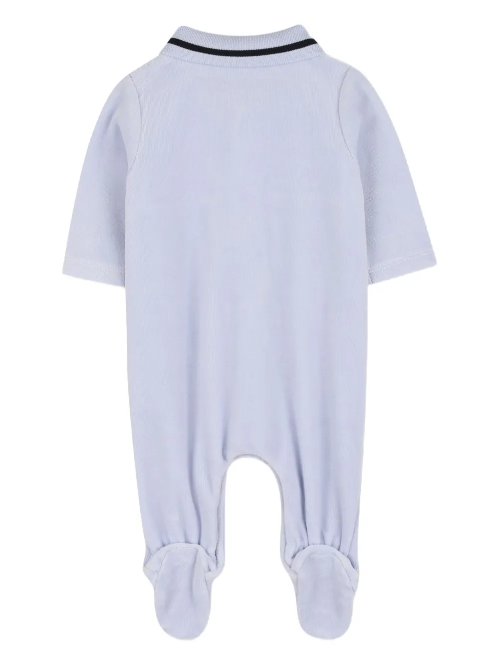 BOSS Kidswear Fleece pyjama met polokraag Blauw