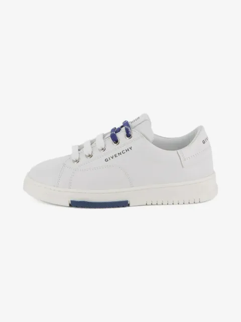Givenchy Kids logo-embossed leather sneakers