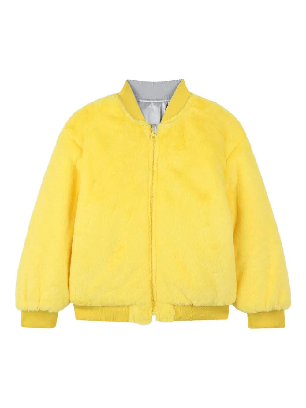Marc Jacobs Kids Metallic bomberjack Geel