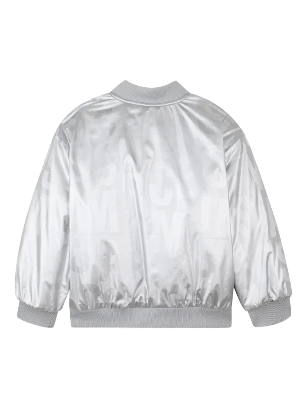 Marc Jacobs Kids Metallic bomberjack Geel