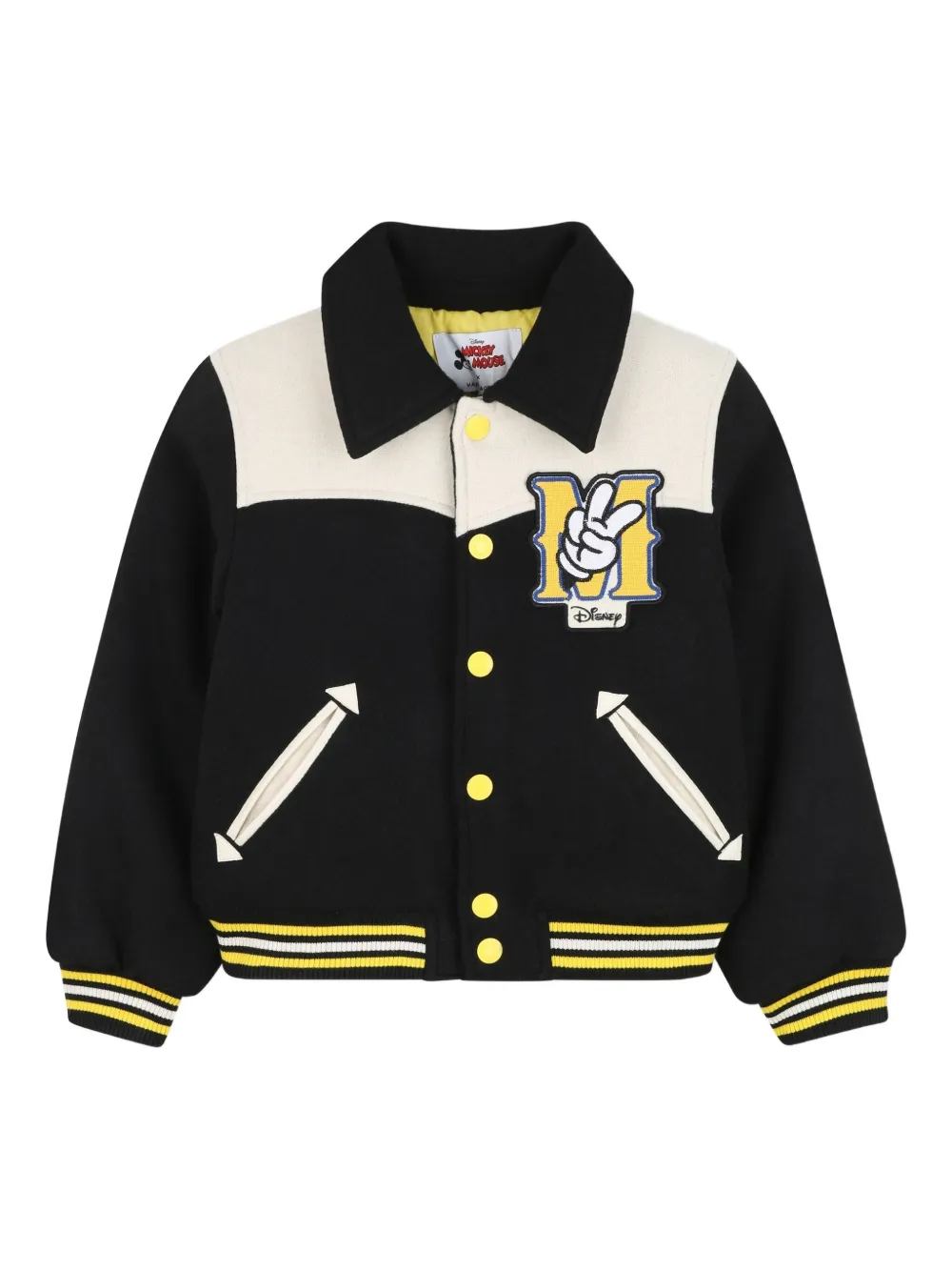 Marc Jacobs Kids x Mickey Mouse logo-embroidered bomber jacket | Black | Image 1