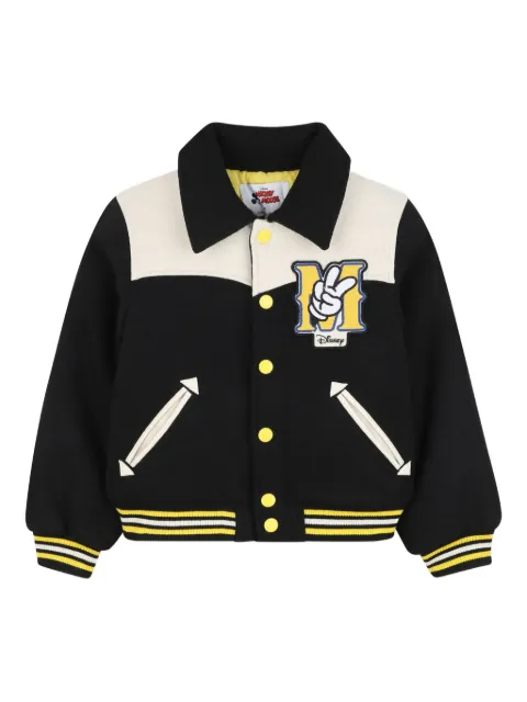 Marc Jacobs Kids x Mickey Mouse logo-embroidered bomber jacket