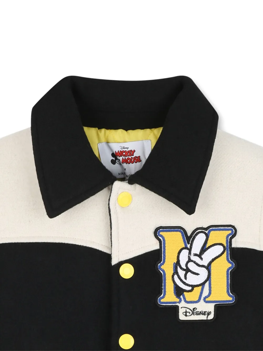 Marc Jacobs Kids x Mickey Mouse bomberjack met geborduurd logo Zwart