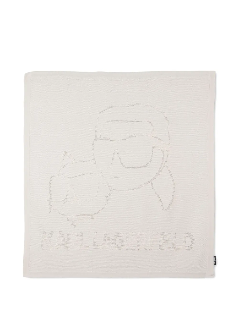 Karl Lagerfeld Kids Deken met logoprint Wit