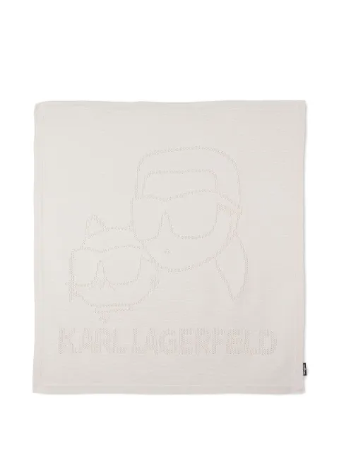 Karl Lagerfeld Kids manta con logo estampado