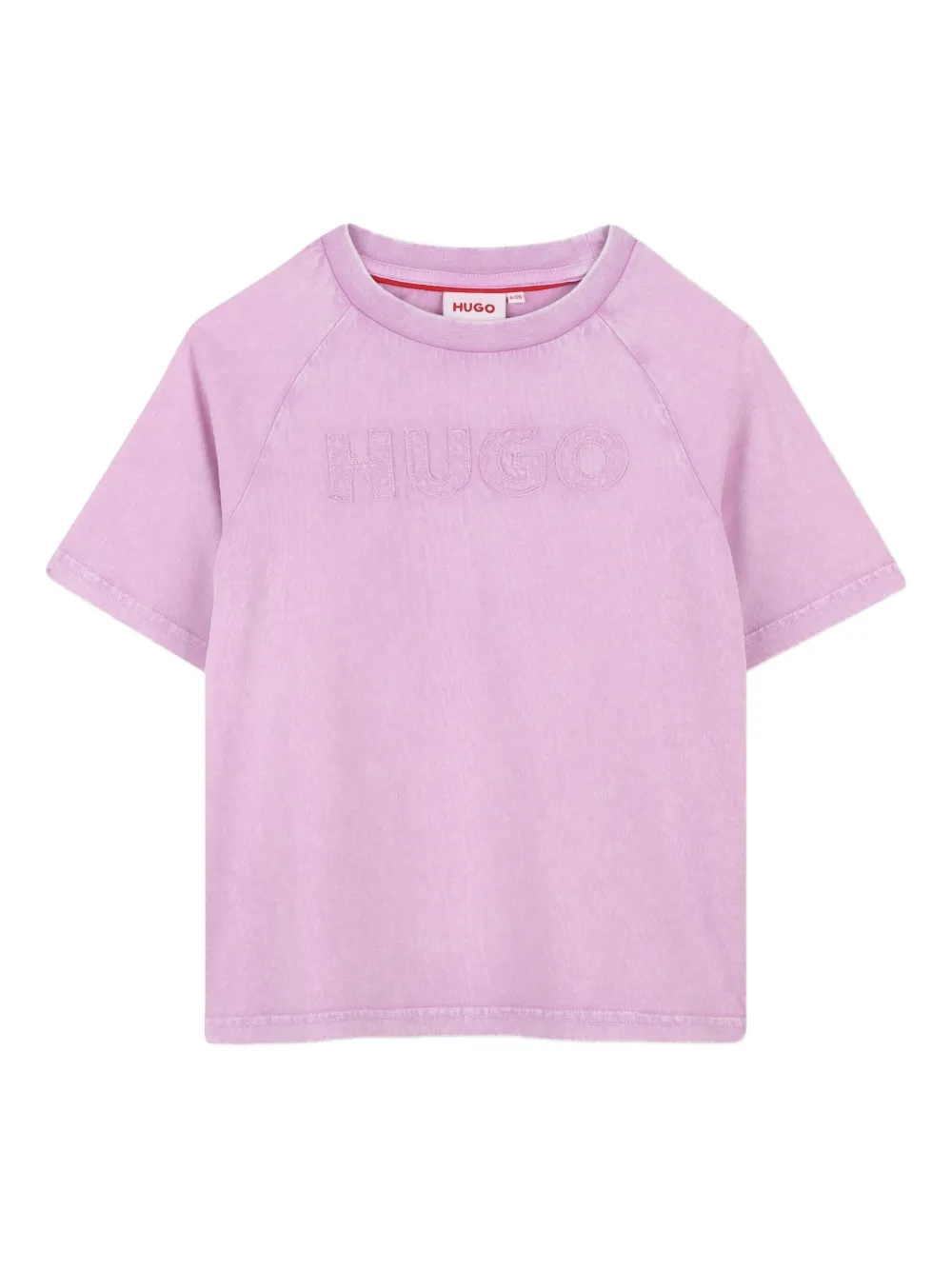 HUGO KIDS camiseta con parche del logo | morado | Image 1