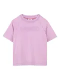 HUGO KIDS logo-patch T-shirt - Purple