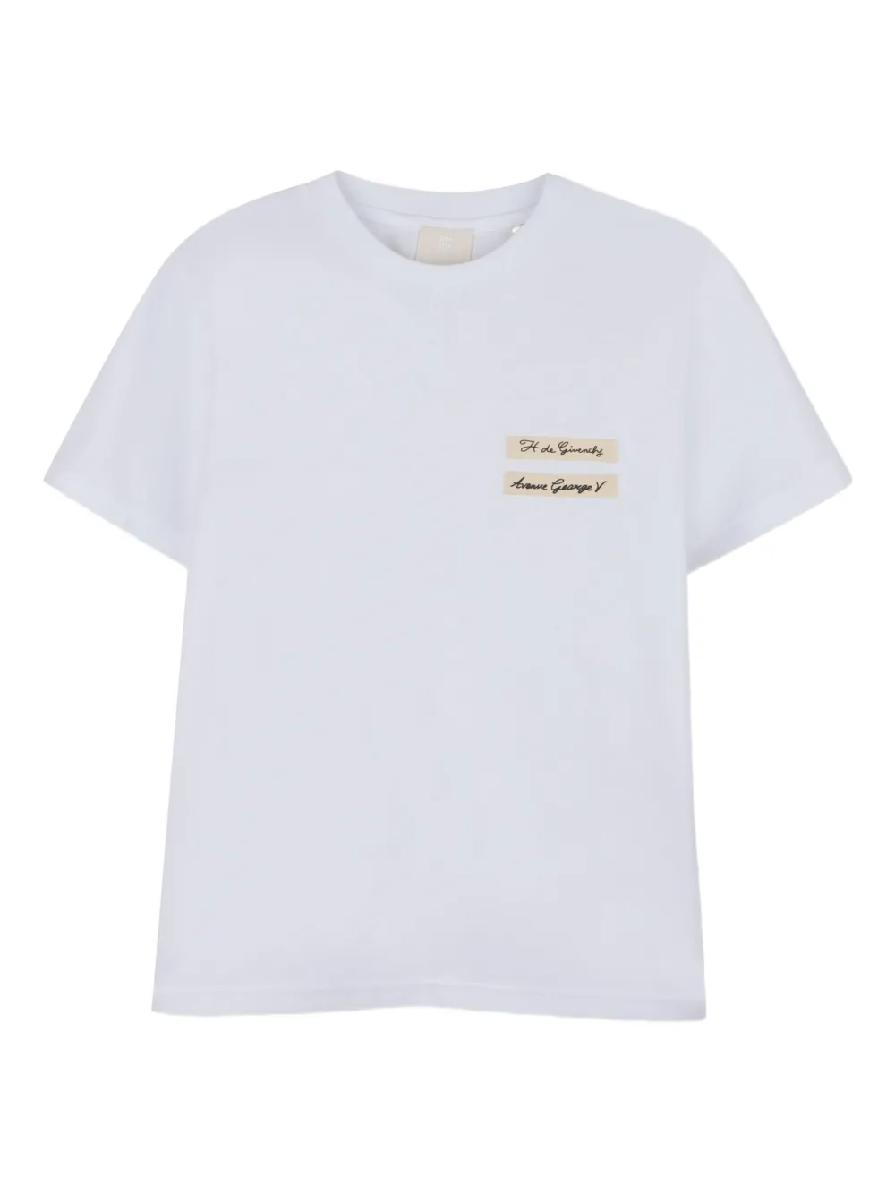 Givenchy Kids T-shirt met logo en korte mouwen Wit