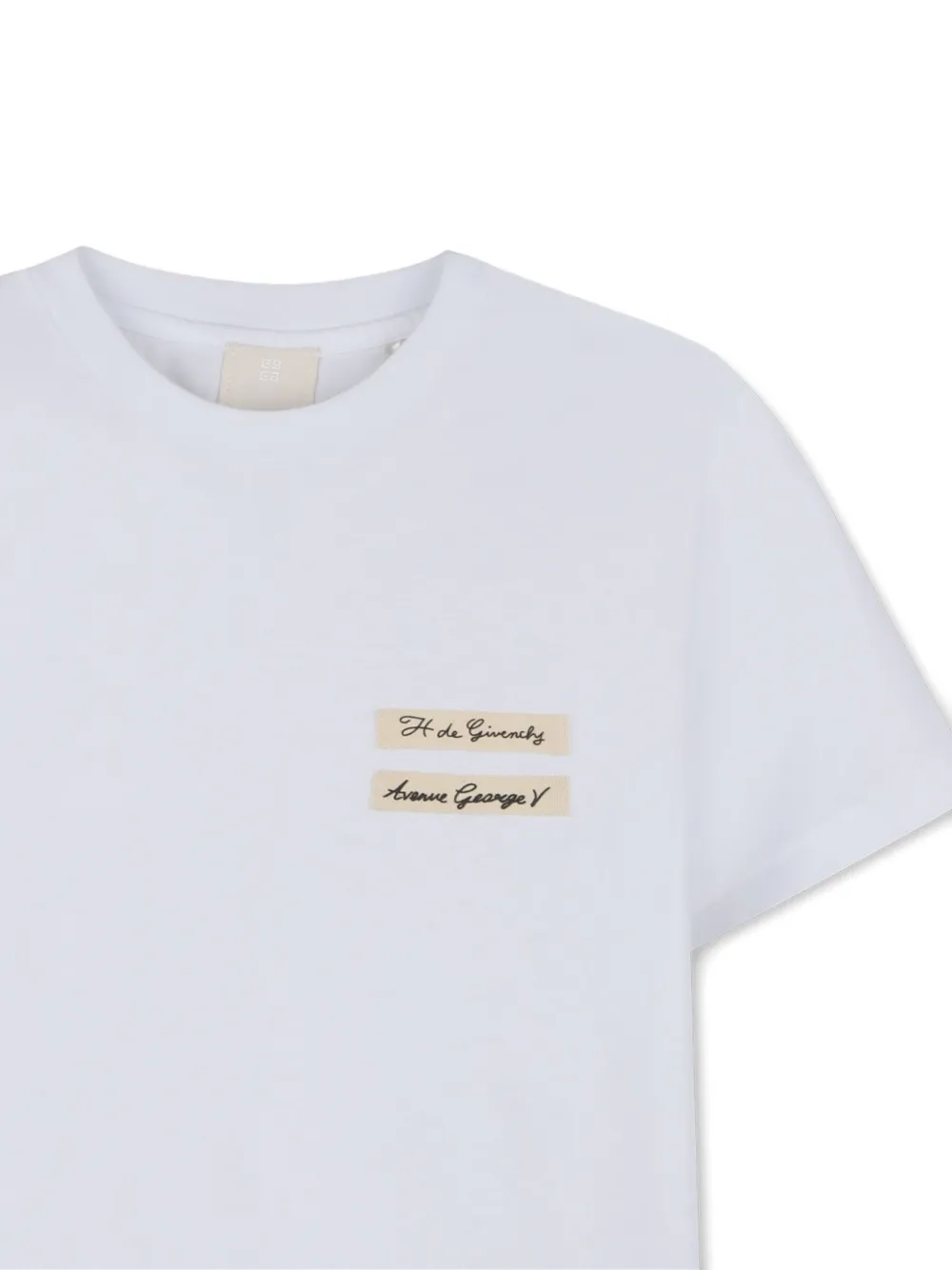 Givenchy Kids T-shirt met logo en korte mouwen Wit