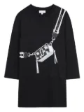 Marc Jacobs Kids Snapshot bag-print mini dress - Black