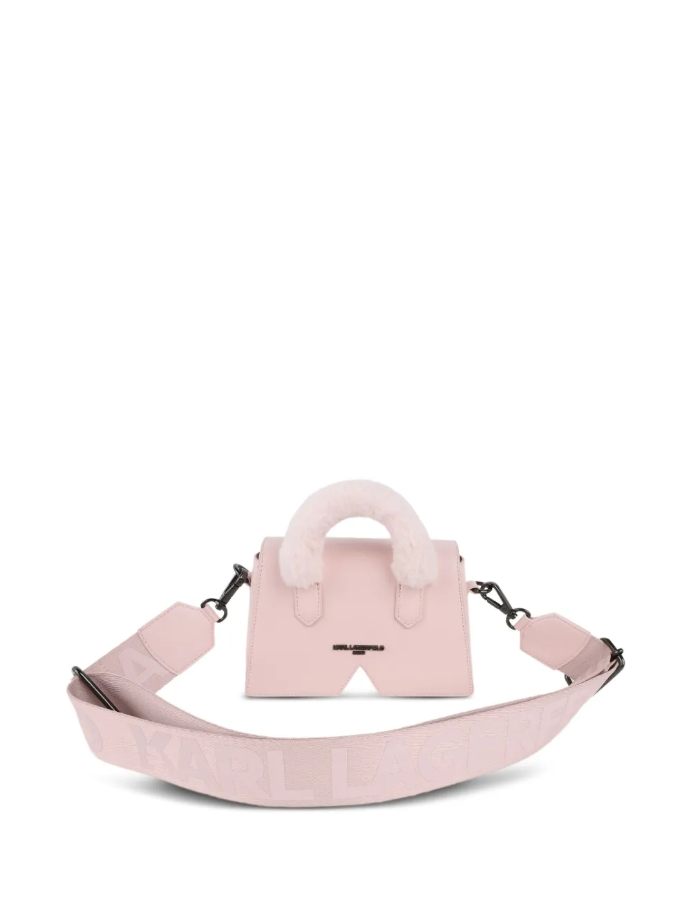 Karl Lagerfeld Kids Shopper met logoprint - Roze