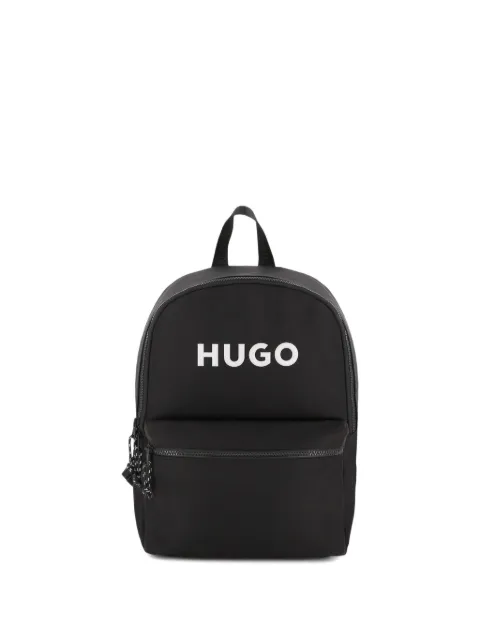 HUGO KIDS logo-print backpack