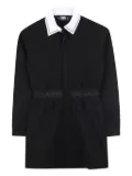 Karl Lagerfeld Kids waist-tying shirt dress - Black