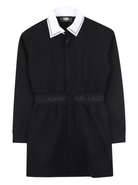 Karl Lagerfeld Kids waist-tying shirt dress