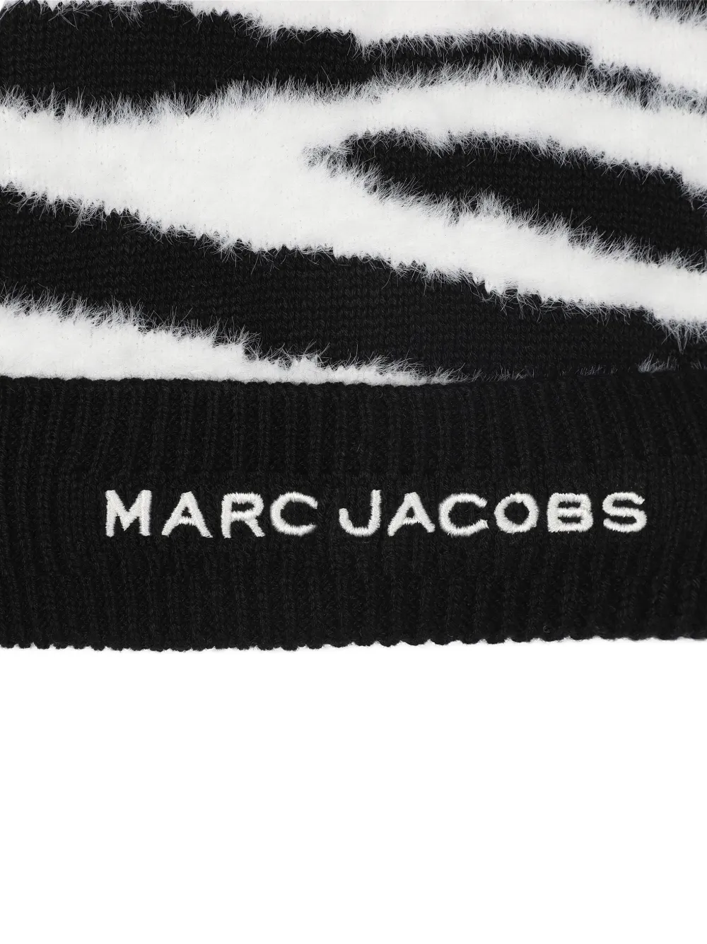 Marc Jacobs Kids Muts met zebraprint Zwart