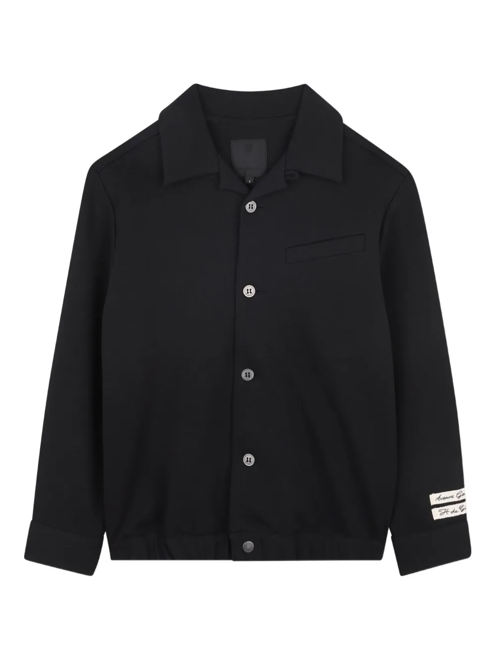 Givenchy Kids Jack met knopen en kraag Zwart