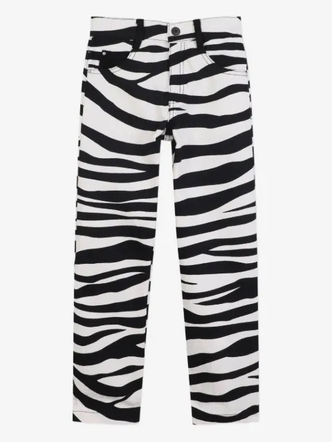 Marc Jacobs Kids pantalones con estampado de cebra