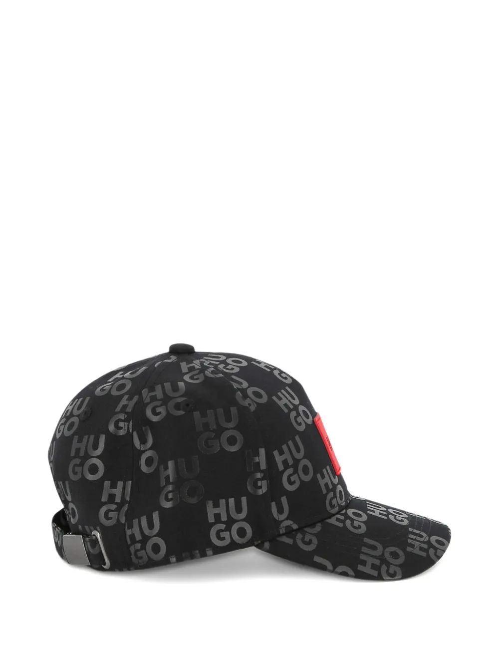 HUGO KIDS Pet met monogram-print Zwart