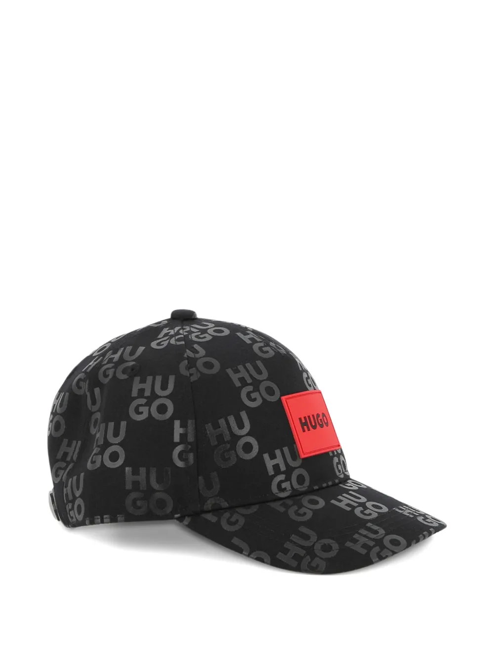 HUGO KIDS Pet met monogram-print Zwart
