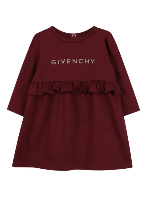 Givenchy Kids logo-print ruffled dress