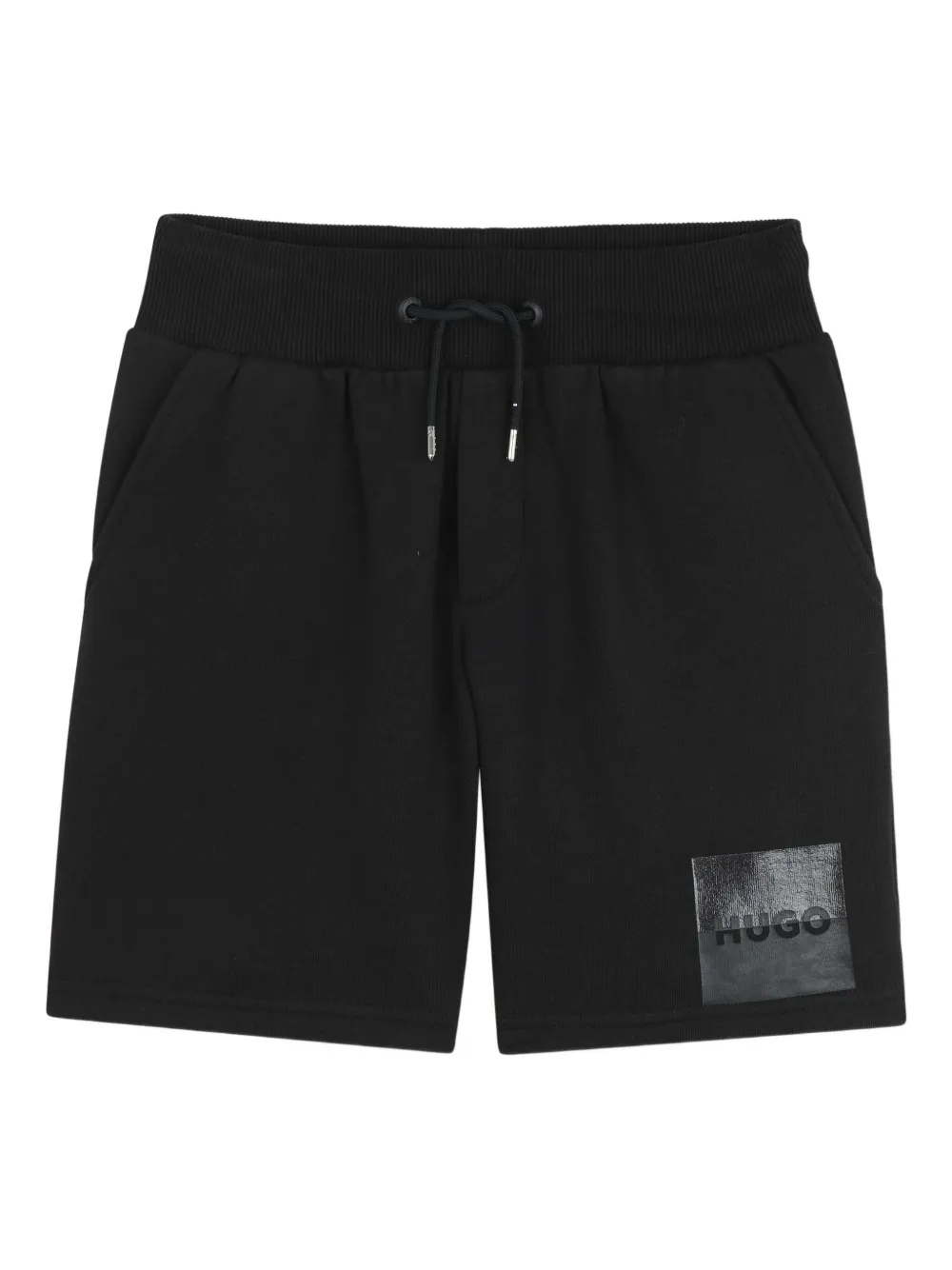 HUGO KIDS Trainingsshorts met logoprint Zwart