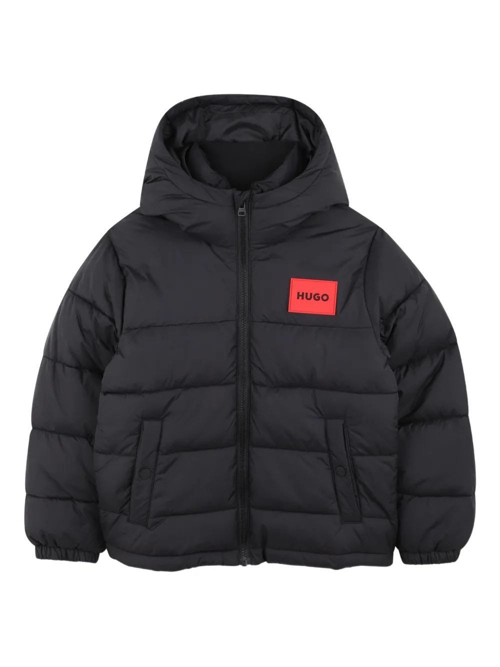 HUGO KIDS Donsjack met capuchon Zwart