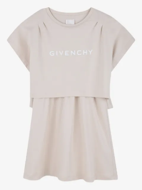 Givenchy Kids logo-print layered dress