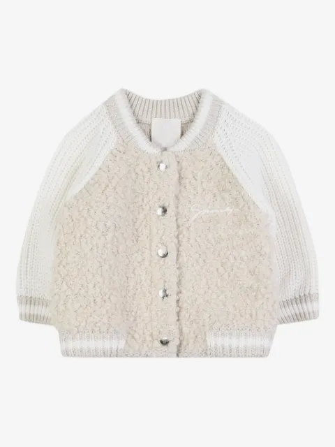 Givenchy Kids raglan-sleeve fleece-textured cardigan