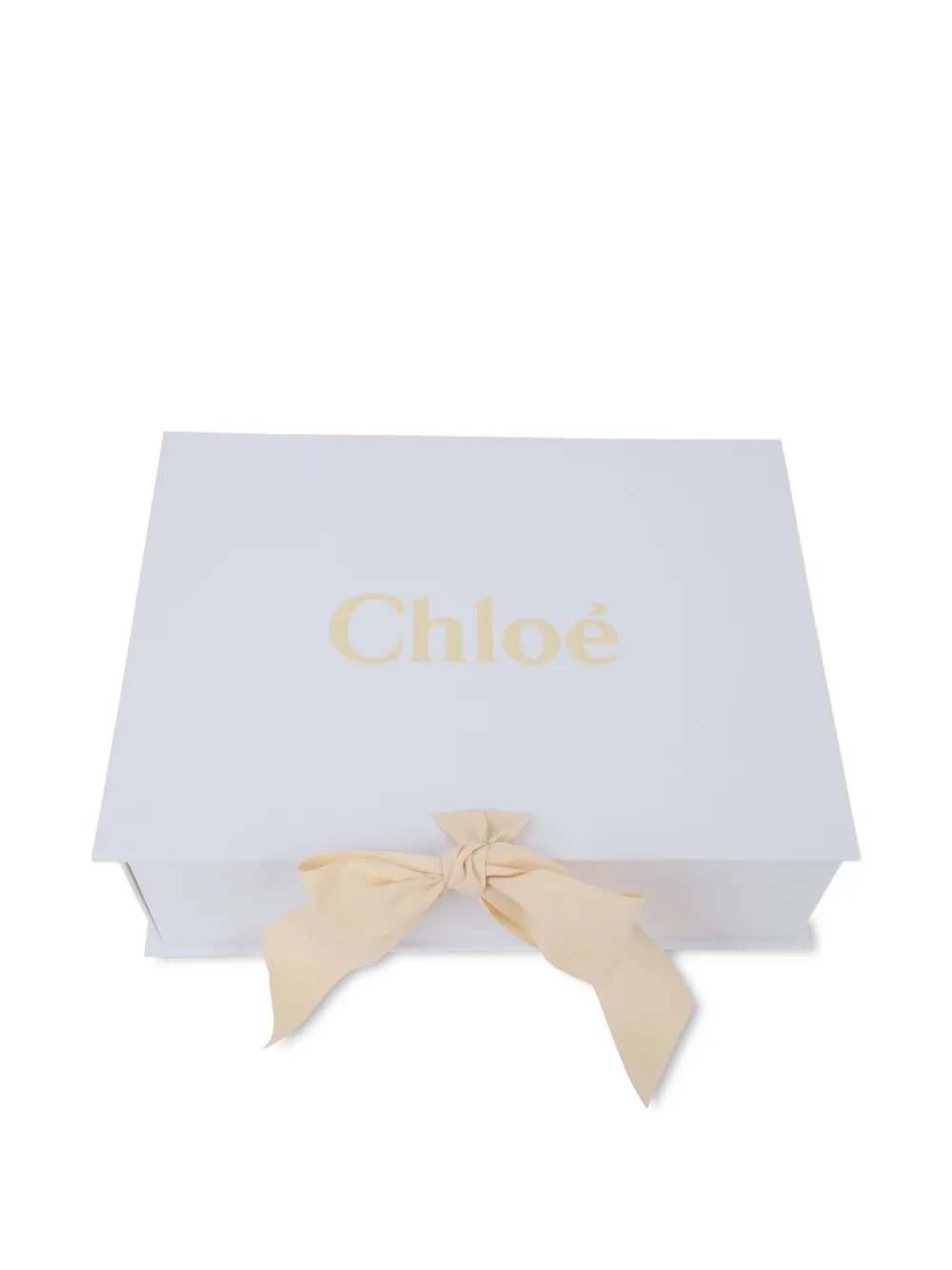Chloé Kids Katoenen cadeaubox met borduurwerk - Beige