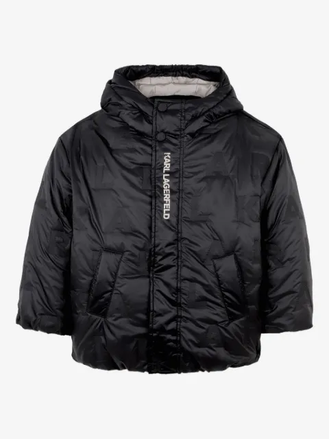 Karl Lagerfeld Kids puffjacka med logotyp