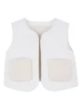 Chloé Kids faux-fur gilet - White