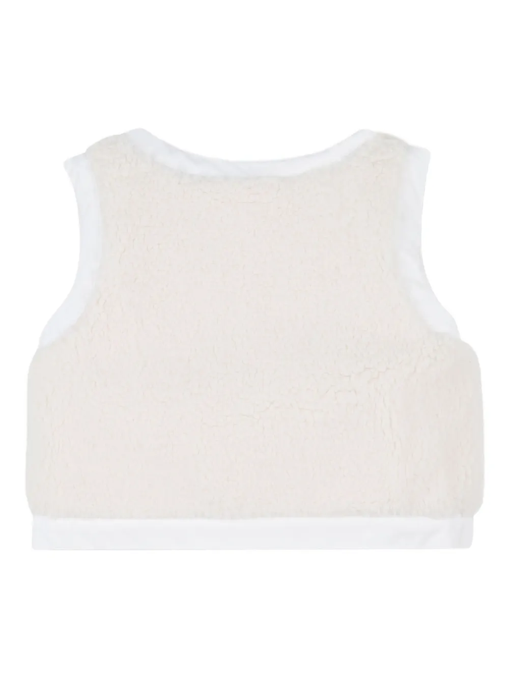 Chloé Kids Bodywarmer van imitatiebont - Wit